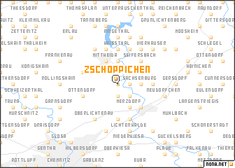 map of Zschöppichen