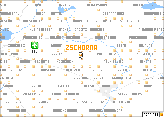 map of Zschorna
