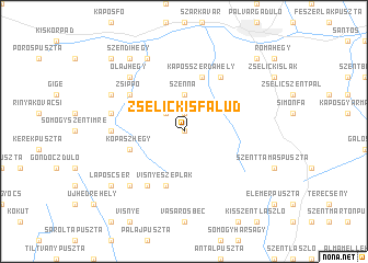 map of Zselickisfalud