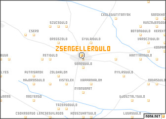 map of Zsengellérdůlő