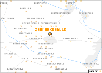 map of Zsombékosdůlő