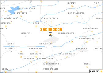 map of Zsombokos