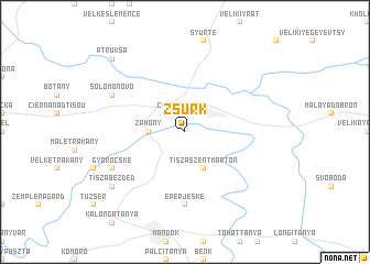 map of Zsurk