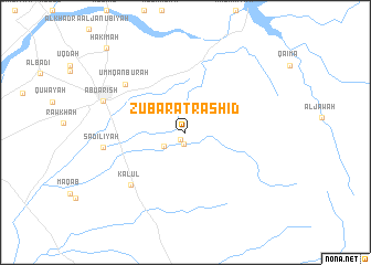 map of Zubārat Rashīd