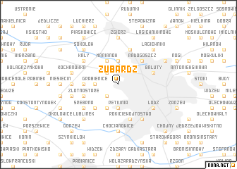 map of Zubardź