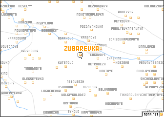 map of Zubarëvka