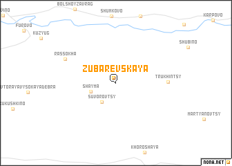 map of Zubarevskaya