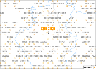 map of Zubčice