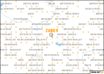 map of Zuben