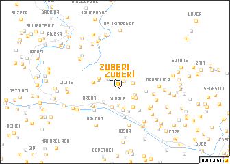 map of Zuberi