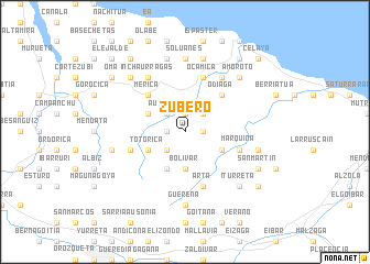 map of Zubero