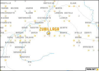 map of Zubillaga