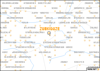 map of Zubki Duże