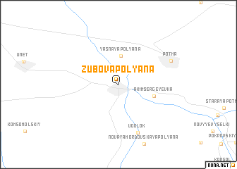 map of Zubova Polyana