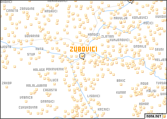 map of Zubovići