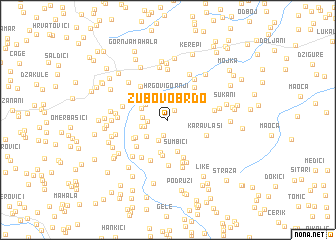 map of Zubovo Brdo