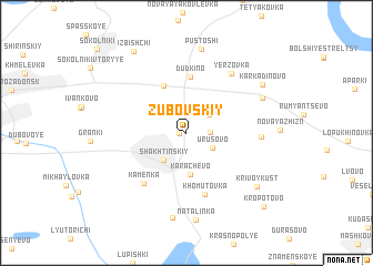 map of Zubovskiy