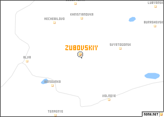 map of Zubovskiy