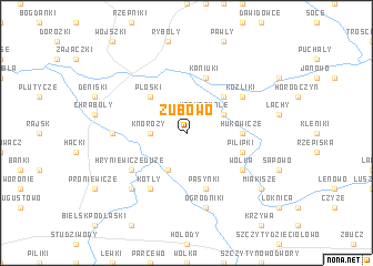 map of Zubowo