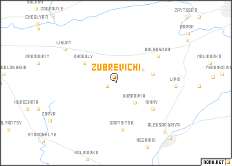 map of Zubrevichi