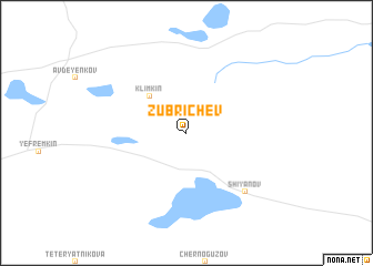 map of Zubrichev