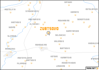 map of Zubtsovo