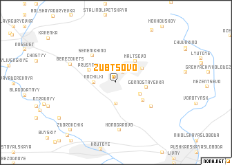 map of Zubtsovo