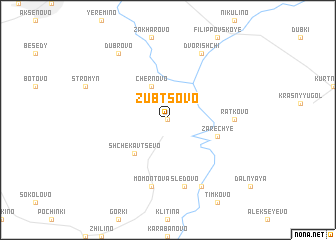 map of Zubtsovo