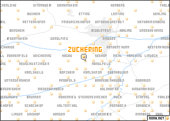 map of Zuchering