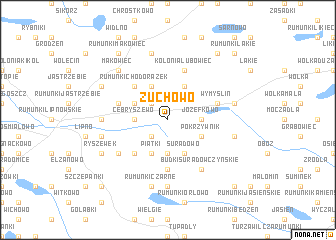 map of Żuchowo