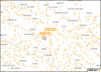 map of Zucići