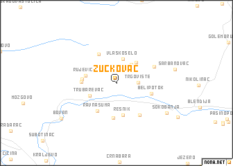 map of Žučkovac