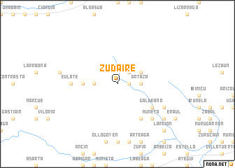 map of Zudaire