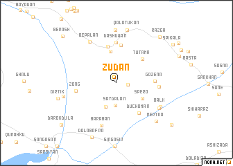 map of Zūdān