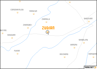 map of Zudian