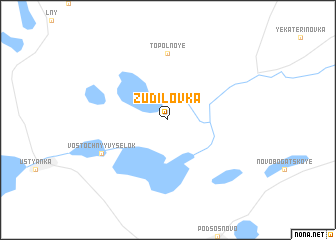 map of Zudilovka