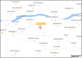 map of Zudna