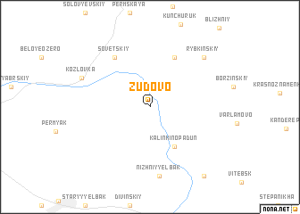 map of Zudovo