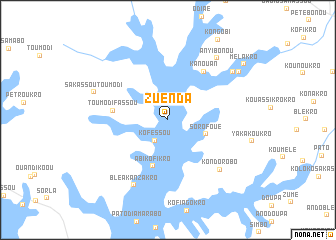 map of Zuenda