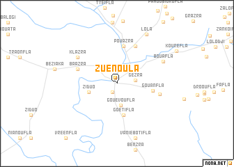 map of Zuénoula