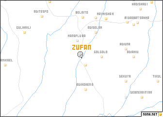 map of Zufan