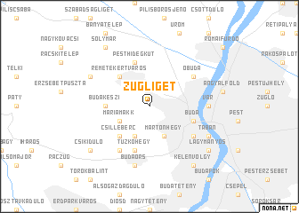 map of Zugliget