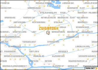 map of Zuidbroek