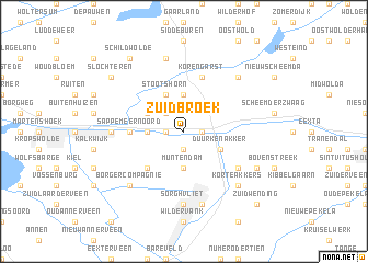 map of Zuidbroek
