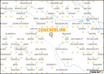 map of Zuid-Carolina