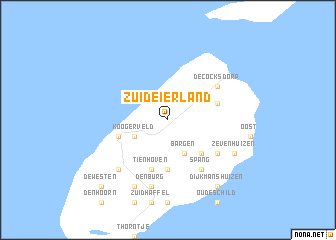 map of Zuid-Eierland