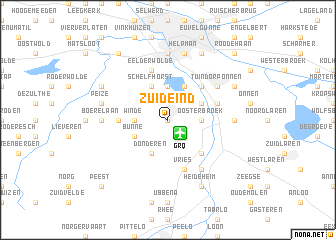 map of Zuideind