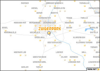 map of Zuiderpark