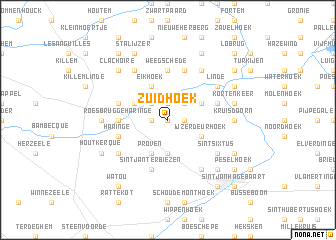 map of Zuidhoek