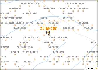 map of Zuidhorn